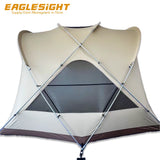 New Spacious Dome Tent for 5 Person 30D Nylon Ripstop Waterproof Tent