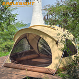 New Spacious Dome Tent for 5 Person 30D Nylon Ripstop Waterproof Tent