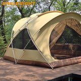 New Spacious Dome Tent for 5 Person 30D Nylon Ripstop Waterproof Tent