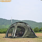 Spacious Waterproof Wind-Resist Free-standing 8-person Geodesic Tent Semisphere Tent with Chinmeny Jacket Tent OEM ODM