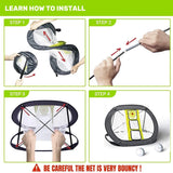Golf Chipping Net, Strongly Stable Pop Up 3 Holes Golfing Target Net for Indoor/Outdoor/Backyard Accuracy and Swing Practice, Portable Golf Training Net
