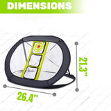 Golf Chipping Net, Strongly Stable Pop Up 3 Holes Golfing Target Net for Indoor/Outdoor/Backyard Accuracy and Swing Practice, Portable Golf Training Net