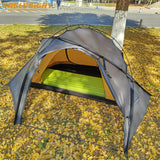 New Design Convertible Inner Tent 1/2 Person Ultralight Tent 15D Nylon Alu Pole Double Layer Self-standing Backpacking Tent