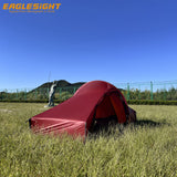 1kg Lightweight Tent Waterproof 10D Nylon 1 Person Tunnel Tent with 2-Side Silicon Coating 1 Pole Backpacking Tent