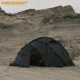 High-end 2 Person 4 Season Mountaineering Tent Waterproof 15D-20D Nylon Aluminum Pole Mountain Tent with Chimney Sleeve