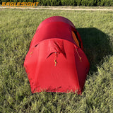 Ultralight 2 Person Tunnel Tent Waterproof 30D Nylon Double Layers 4-Season Aluminum Poles for Hiking Mountaineering Tent Tunel