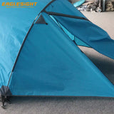 Factory OEM Double-Layer Outdoor Camping Tent 3-4 Person Fiberglass Pole Waterproof Breathable Polyester Customizable