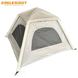 Lightweight One Room Inflatable Camping Tent Silver Coated Oxford Fabric Waterproof Outdoor Air Tent Large Space Multi-Use
