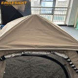 Lightweight One Room Inflatable Camping Tent Silver Coated Oxford Fabric Waterproof Outdoor Air Tent Large Space Multi-Use