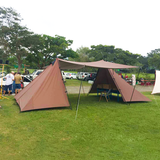 Large Family Camping Tent with 2 Bedrooms 1 Living Room OEM ODM Outdoor Family Tent Luxury Camping Tarp